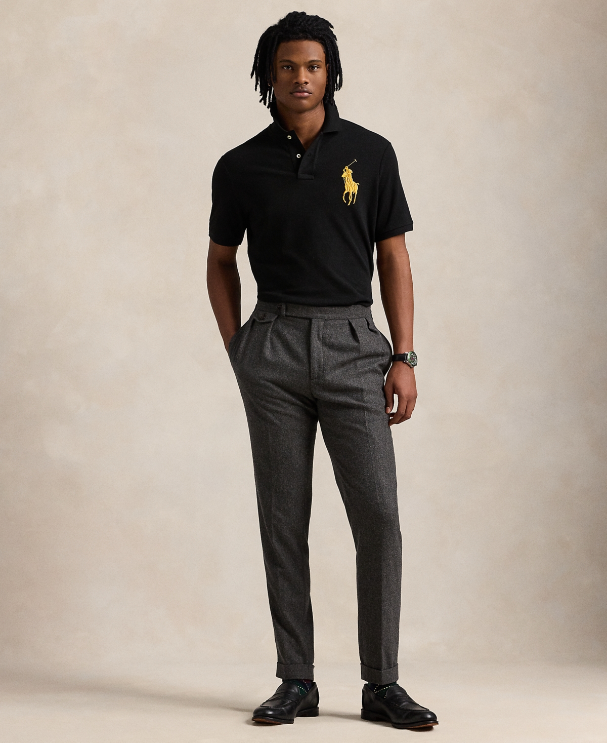 Polo Ralph Lauren Men's Classic-Fit Big Pony Mesh Polo Shirt