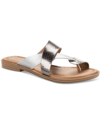 Satinne Toe-Ring Thong Casual Sandals