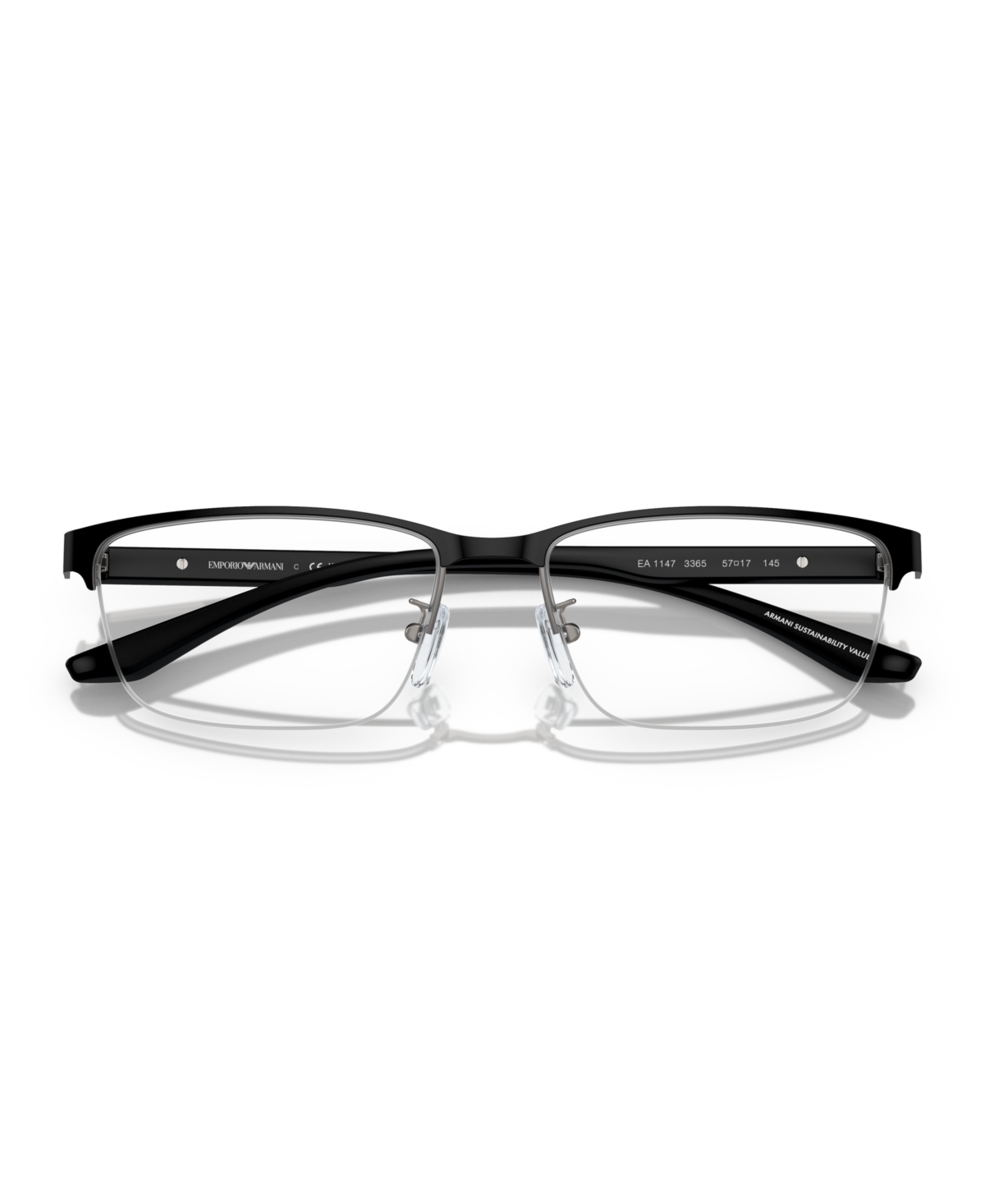 Emporio Armani Men's Eyeglasses, EA1147 -Black