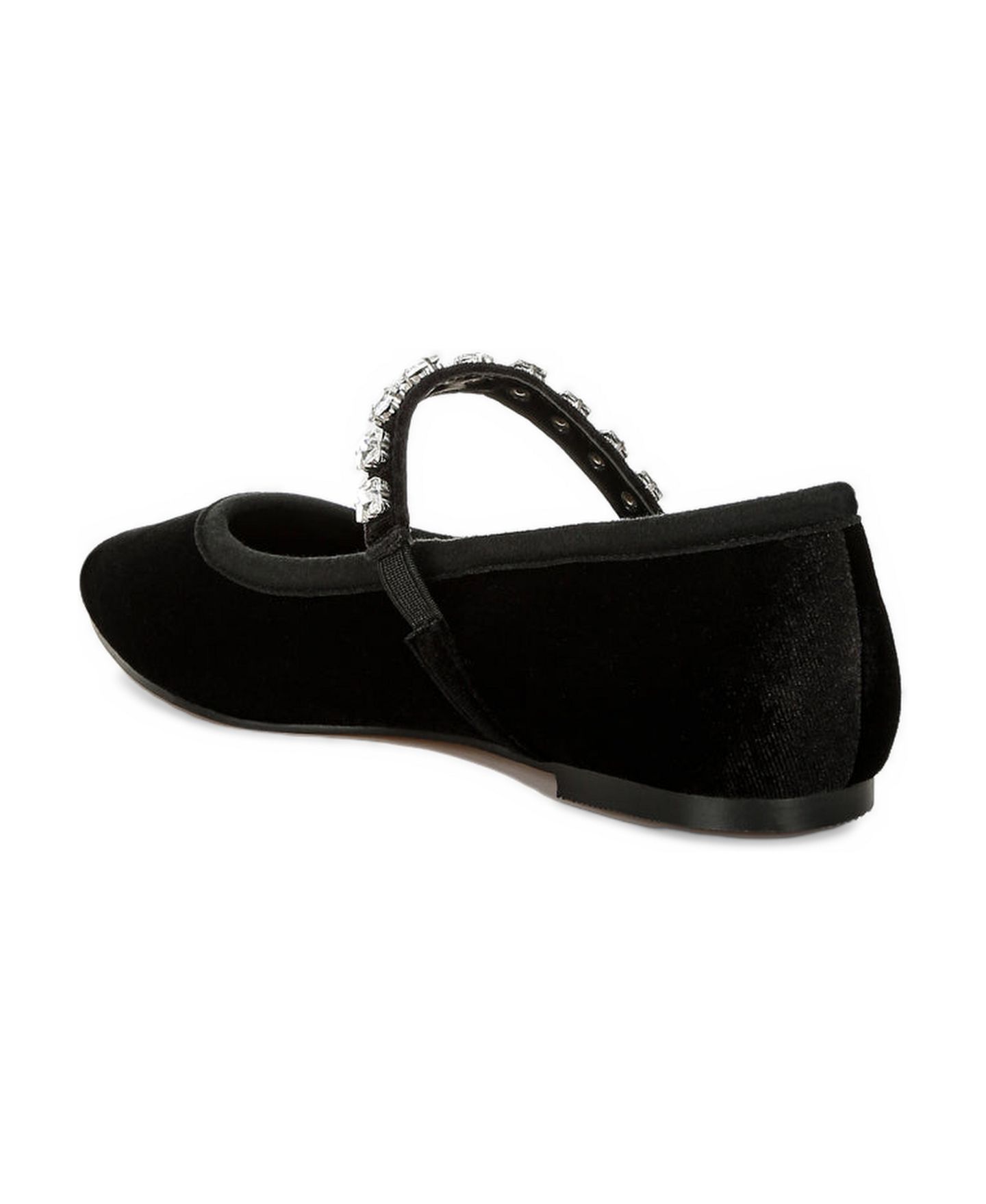 Женские балетки Rag & Co Aralia Velvet Mary Jane Ballerinas, цвет: Чёрный — фото 8
