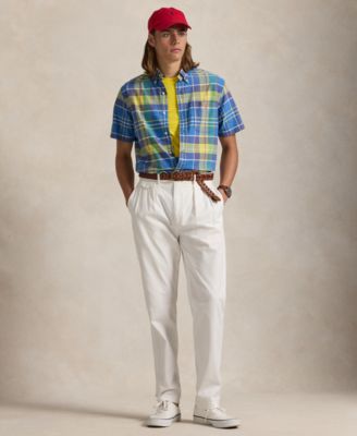 Men's Classic-Fit Plaid Oxford Camp Workshirt