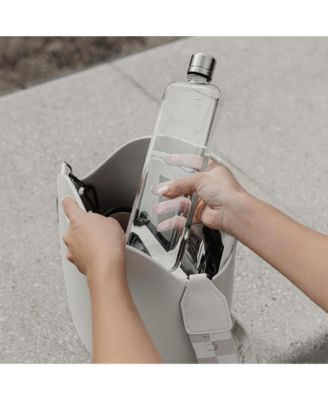 SLIM 15oz (450ml) - Sleek, Slim & Flat Water Bottle for Bags, Laptops & Books | BPA Free Tritan | Modern, Minimalist | Ideal for Gym & Daily Use