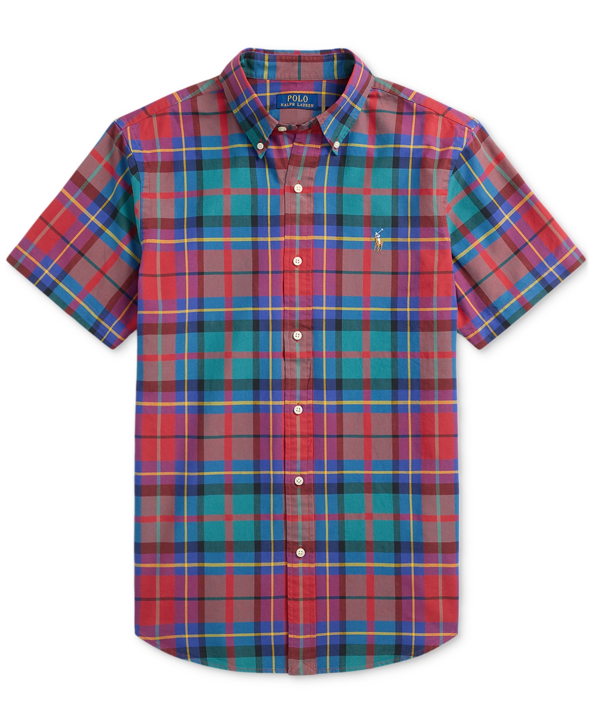 Polo Ralph Lauren Men's Classic-Fit Plaid Oxford Shirt
