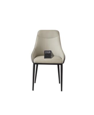 Modern PU Leather Dining Chairs with Metal Legs