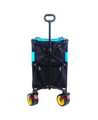 Folding Wagon Cart for Garden, Shopping, and Beach