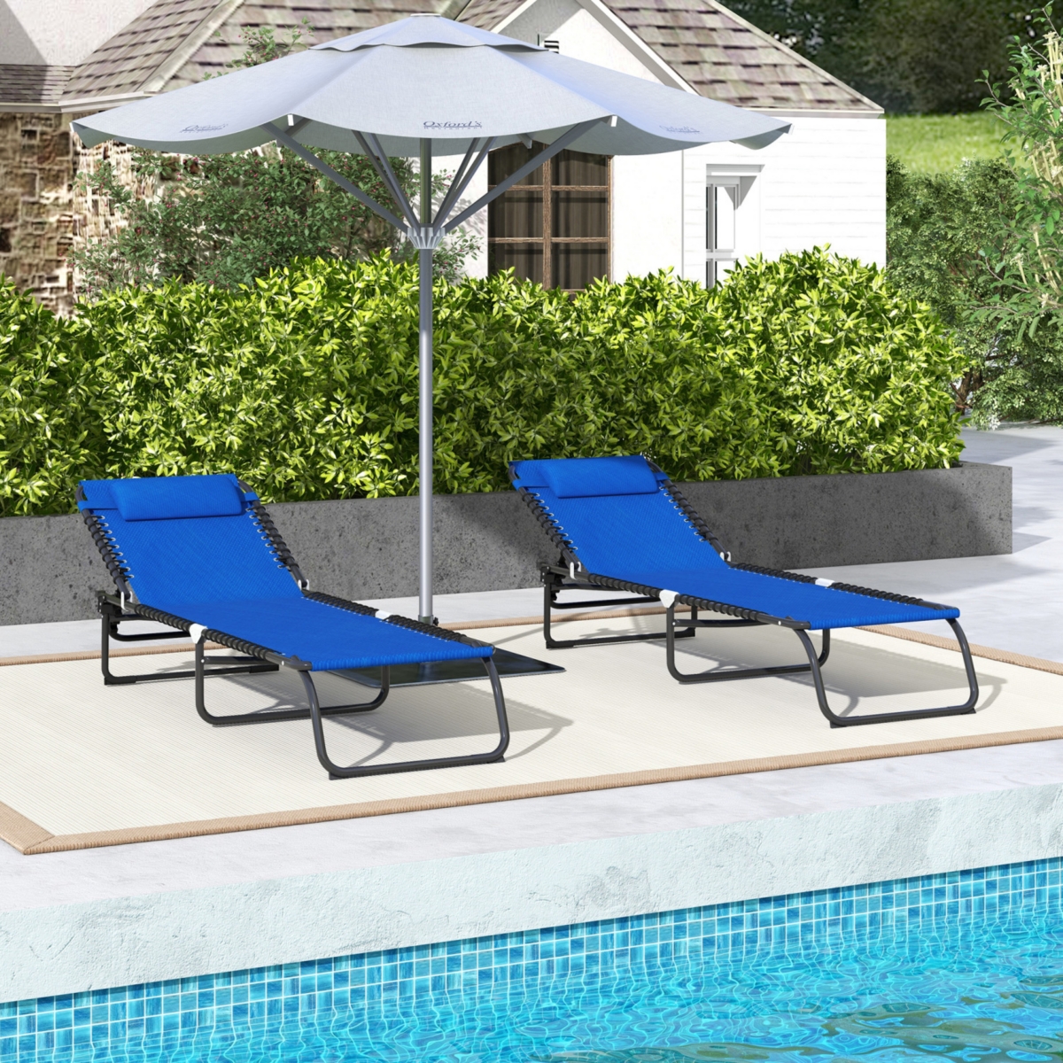 Streamdale Furniture Foldable Mesh Chaise Lounge Chair: Comfort and Convenience for Outdoor Relaxation