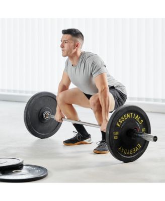 370 Pound Olympic Bumper Strength Training Weight Plate Set