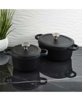 Leo Graphite 4pc Cast Iron Stockpot Set
