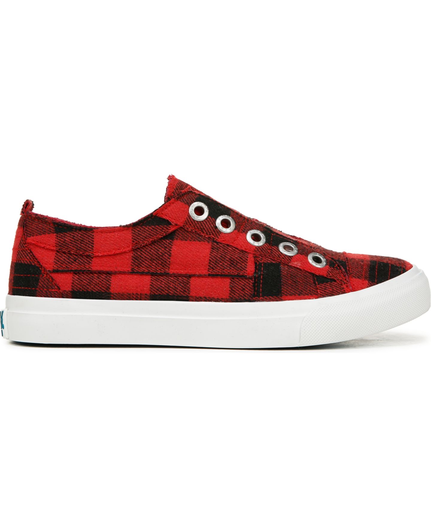 Женские кроссовки Blowfish Malibu Play Slip On Platform, цвет: Красный клетчатый — фото 2