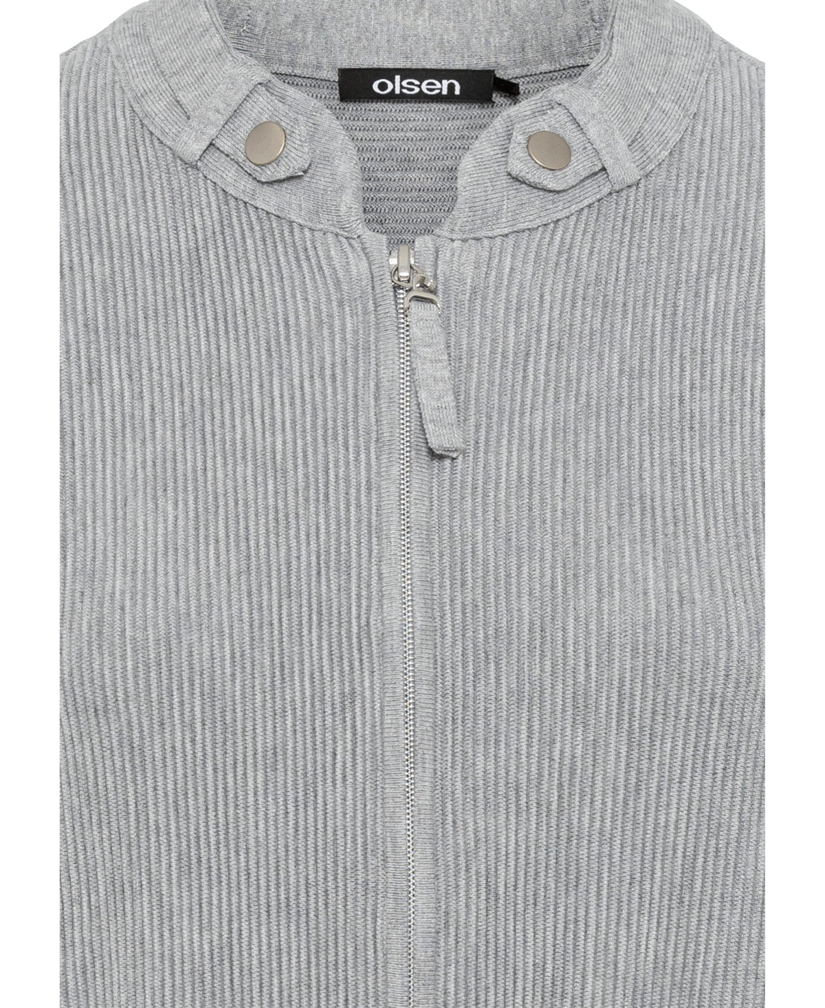 Olsen Women's Long Sleeve Ribbed Knit Cardigan