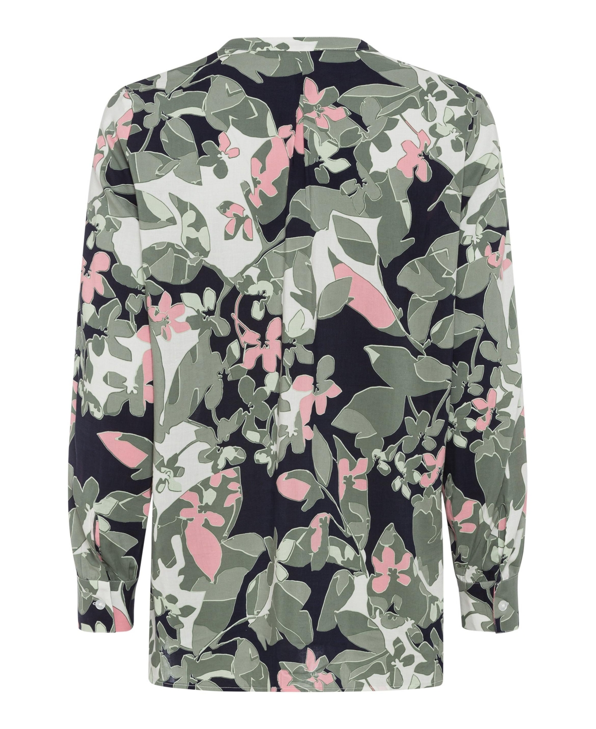 Olsen Women's Long Sleeve Floral Camo Shirt