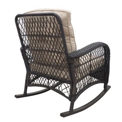 Streamdale 3-Piece Wicker Patio Bistro Set with Rocking Chairs