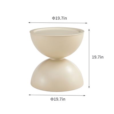 Round Coffee Table with Removable Table Top