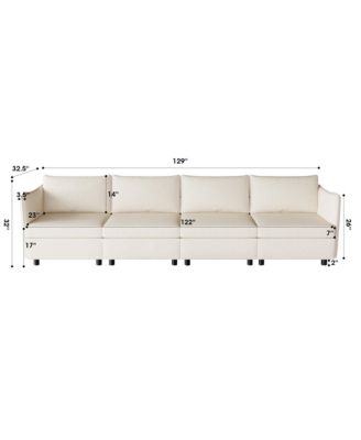 Modular Sofa with Storage & Sleeper Options