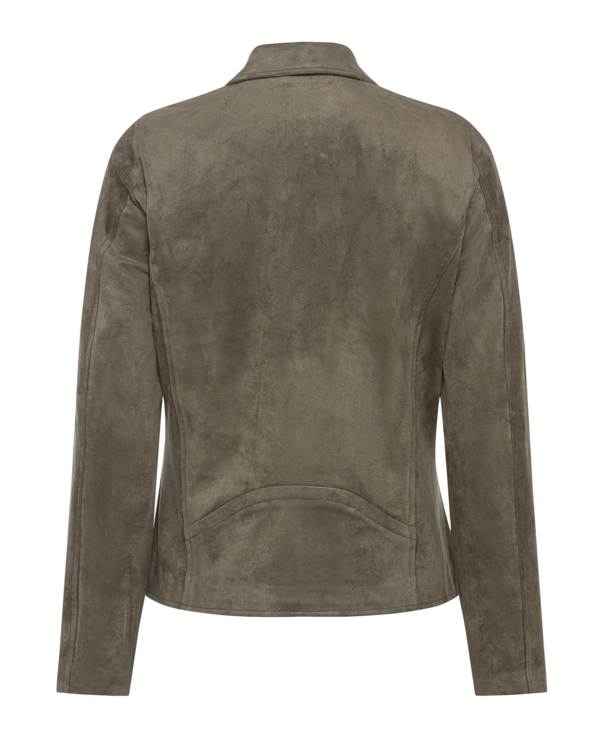 Olsen Women's Faux Suede Biker Jacket
