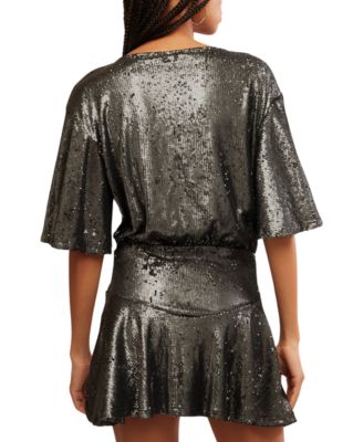 knee length dresses for ladies Free People Dresses | Free People Sequin Dress | Color: Black | Size: S main image 0