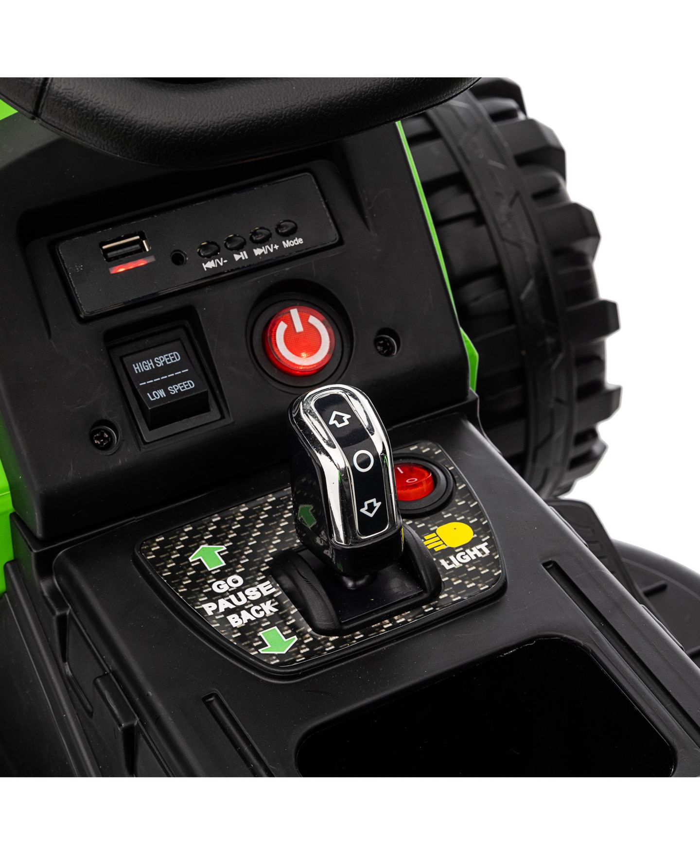 Детская игрушка Streamdale Furniture 24V Electric Tractor with Trailer, Remote Control Ride-On Toy, 1 Seat, от 3 лет, цвет: Изумрудный — фото 2