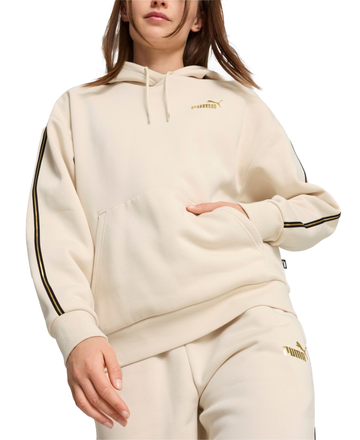 Puma Women's Essential Gold Logo Hoodie