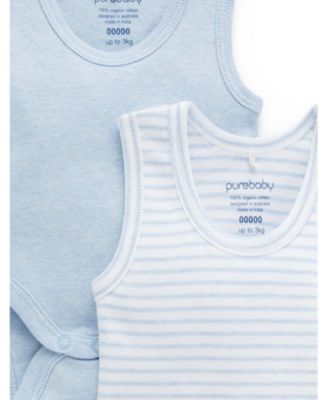 Baby Boys Rib Bodysuit 2 pack