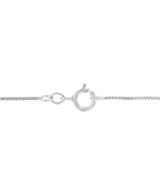 Certified Lab Grown Princess Solitaire 18" Pendant Necklace (1 ct. t.w.) in 14k White Gold