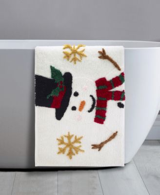 Snowman Bath Rug, 32" x 21"