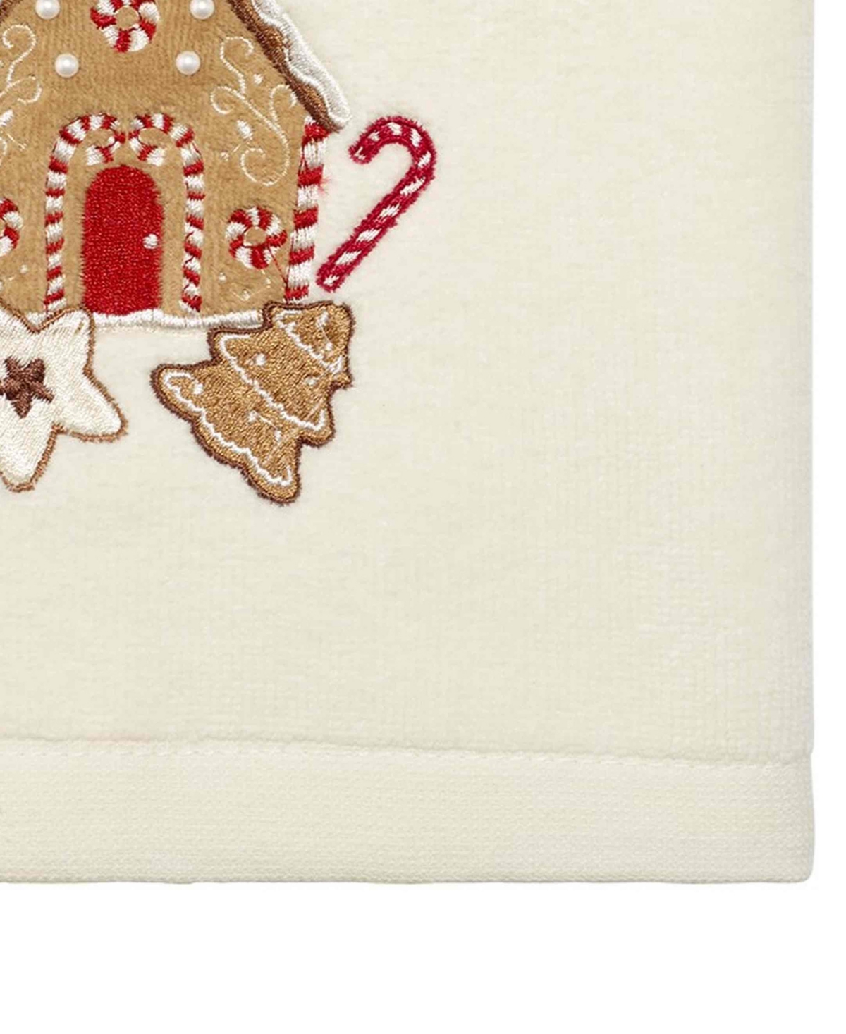 Avanti Gingerbread Cotton Hand Towel Set, 28" X 16" In Ivory