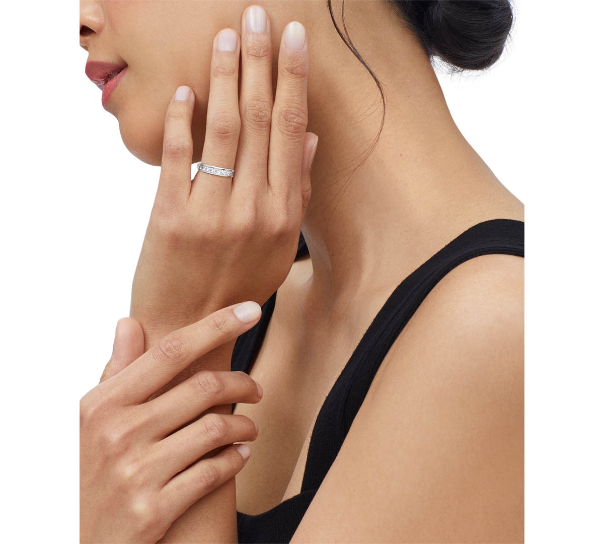 Grown With Love Certified Lab Grown Diamond Channel-set Band (1/2 Ct. T.w.) In 14k Gold In White Gold