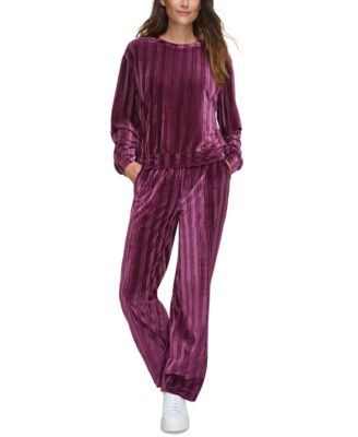 Women's Velvet Ribbed Top 