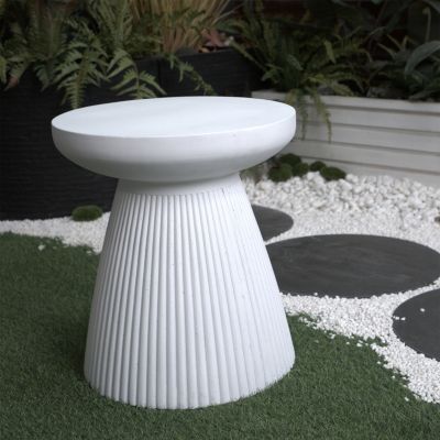 Streamdale Modern Faux Terrazzo Garden Stool, 17.75" H