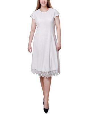 Women's Chiffon Sleeve Scuba Dress