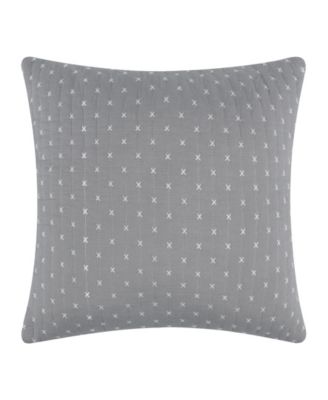 Levtex Cross Stitch Quilted Decorative Pillow, 18" x 18"