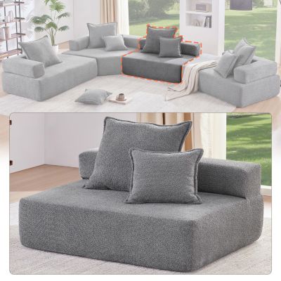 Oversized U-Shaped Sofa Frame for Modular Sectional