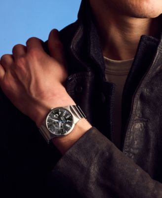 Eco-Drive Men's Star Wars Millennium Falcon Hyperdrive Stainless Steel Bracelet Watch 40mm