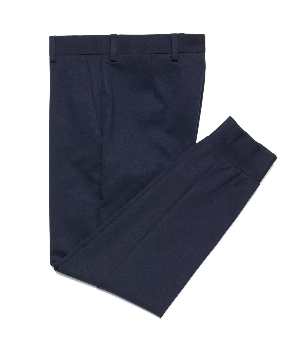 Michael Kors Big Boys Knit Flat Front Pants In Navy