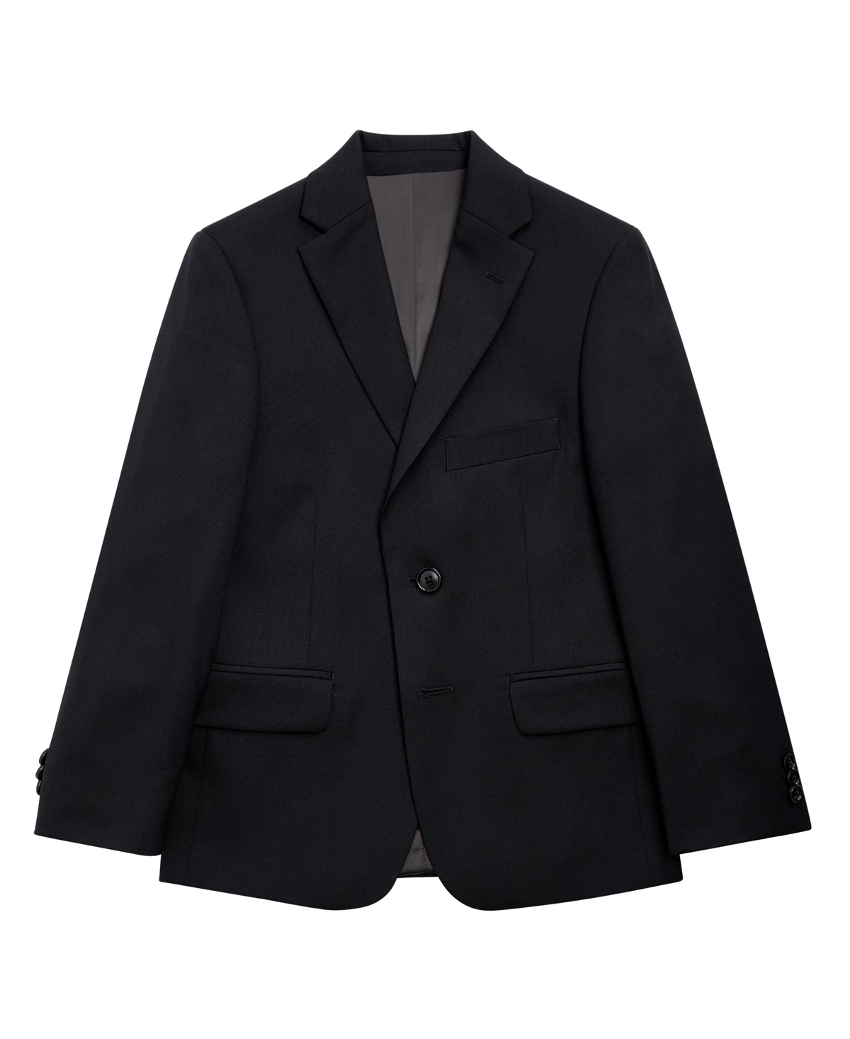 Michael Kors Big Boys Knit Suit Jacket In Black