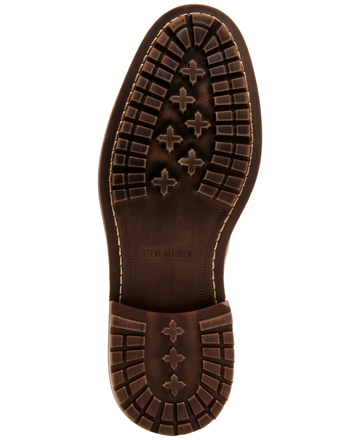 Steve Madden Noby Lace-up Boot In Tan Leather