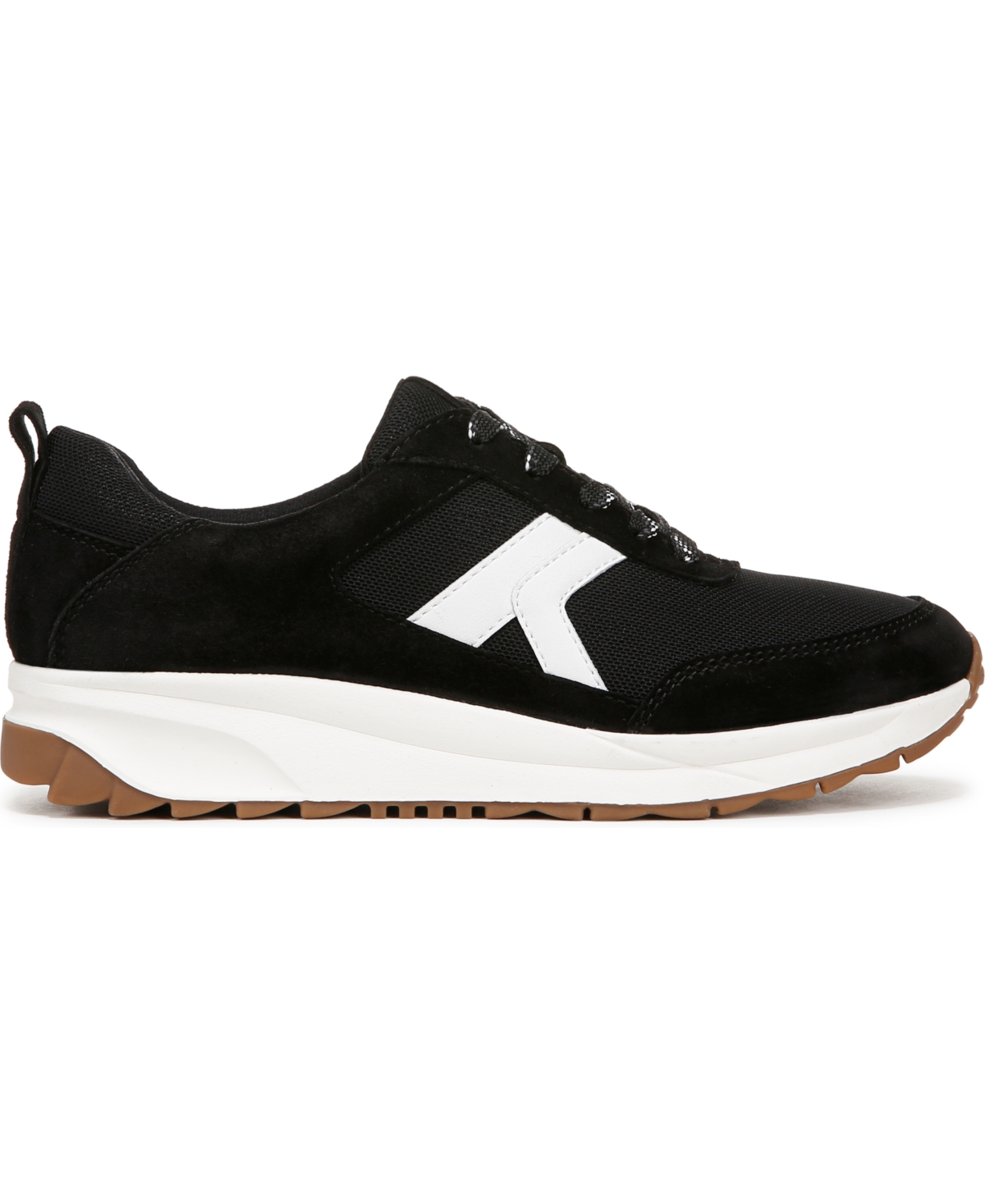 Naturalizer Shay Sneaker In Black Mesh,suede