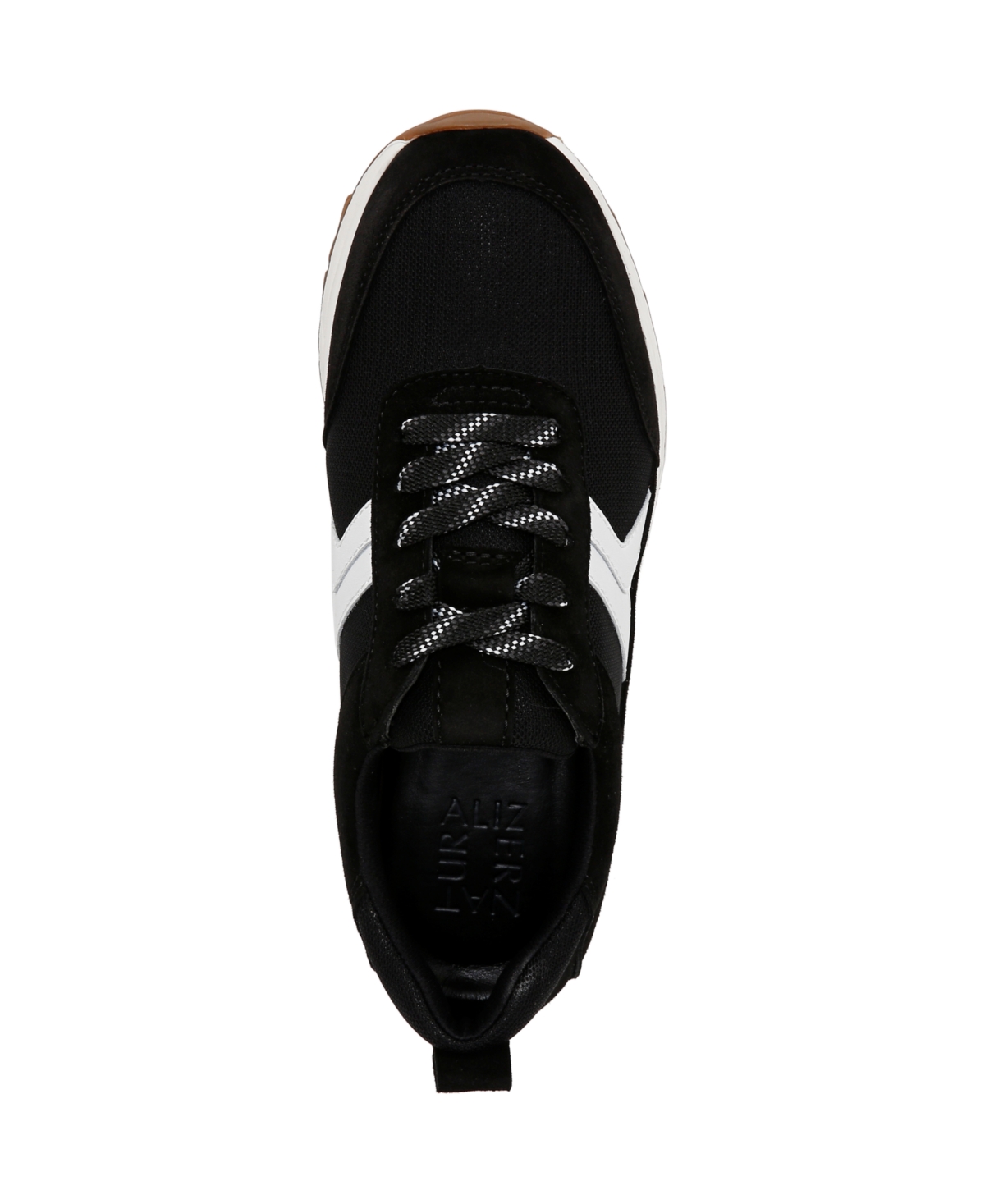 Naturalizer Shay Sneaker In Black Mesh,suede