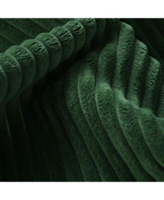 Curved Sofa with Pillows, 85.4" Corduroy Couch