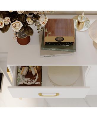   9-Drawer   Particle Board, MDF   Golden Accents, Water-Resistant Surface, Anti-Deformation Wooden Dresser