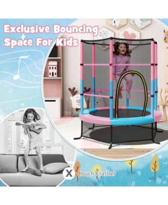 55" Kids Trampoline Bouncing Jumping Mat Recreational Trampoline