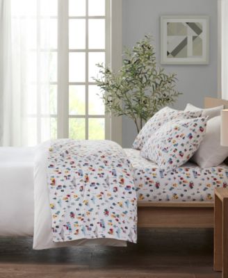 Novelty Printed Cotton Flannel 3-Pc. Sheet Set, Twin