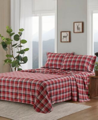 Printed Cotton Flannel 3-Pc. Sheet Set, Twin