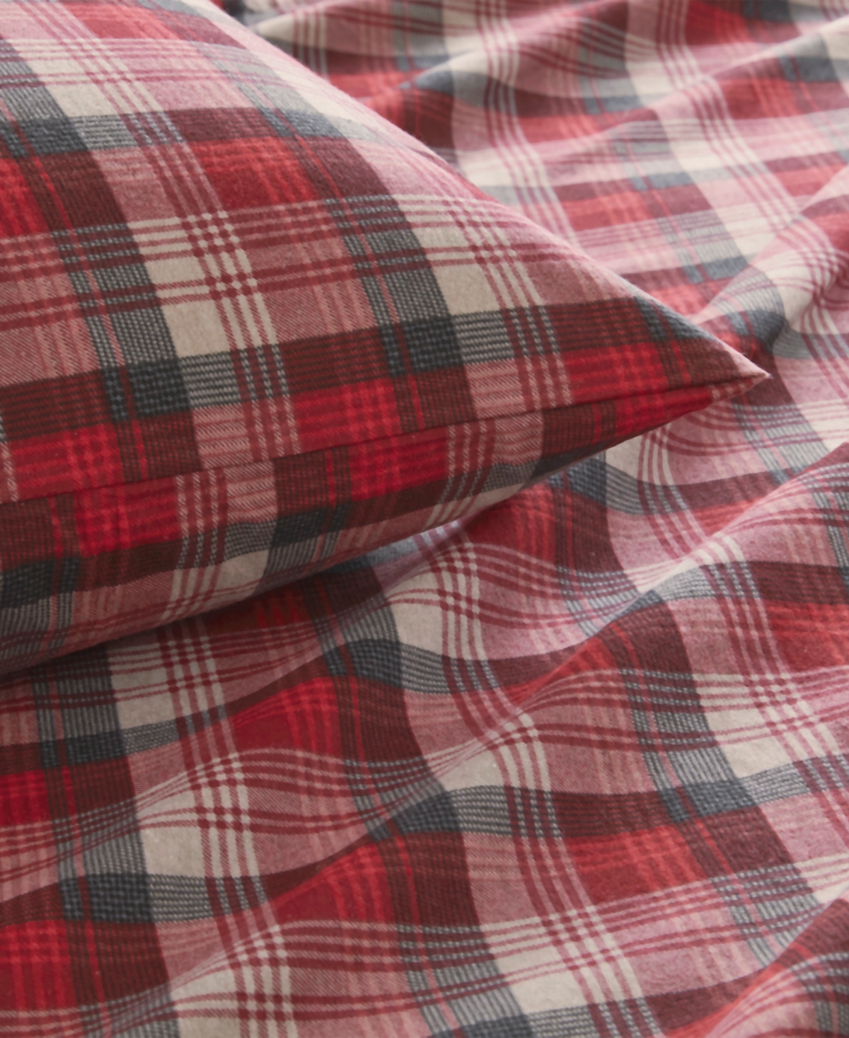 Woolrich Printed Flannel 3-pc. Sheet Set, Twin In Red Plaid