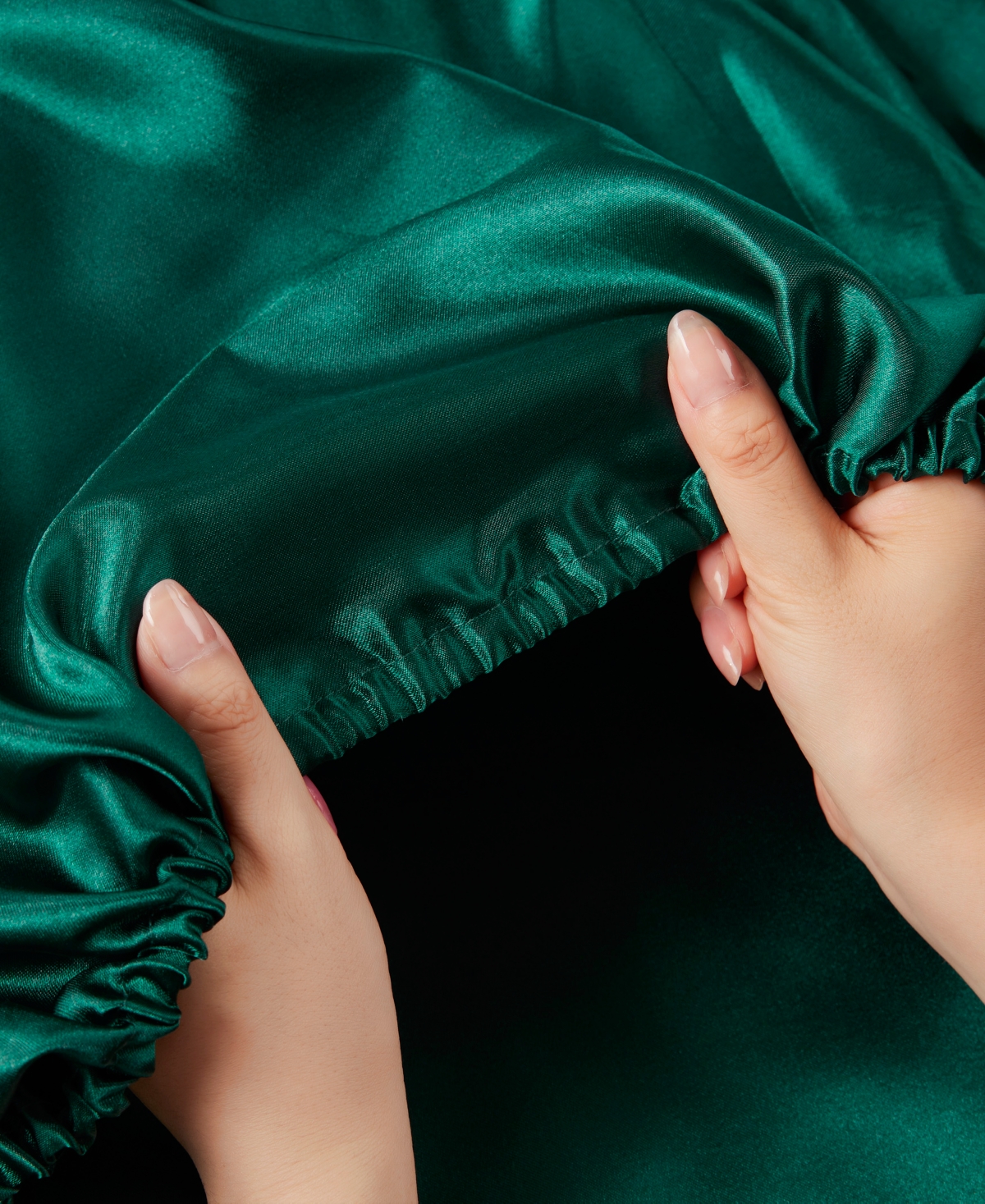 Madison Park Essentials Satin 6-pc. Sheet Set, King In Emerald