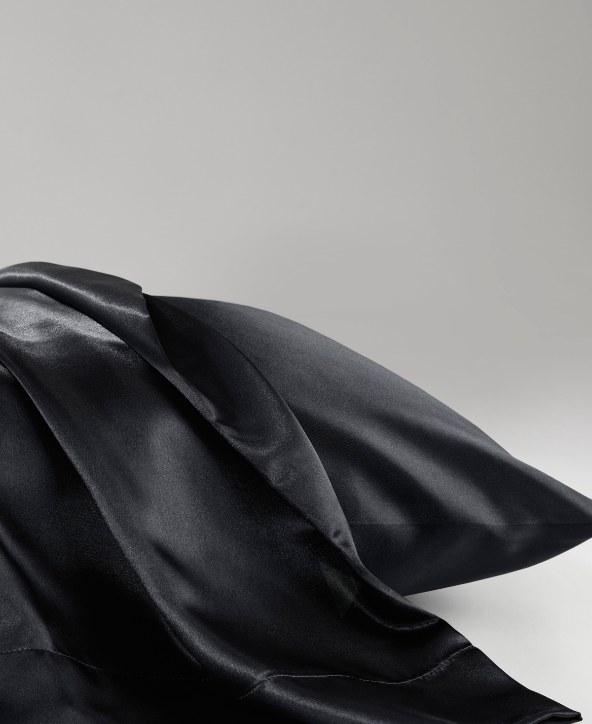 Madison Park Essentials Satin 7-pc. Sheet Set, Split King In Black