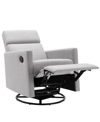 Plush Rocker Nursery Chair Glider Swivel Recliner for Comfortable Seating