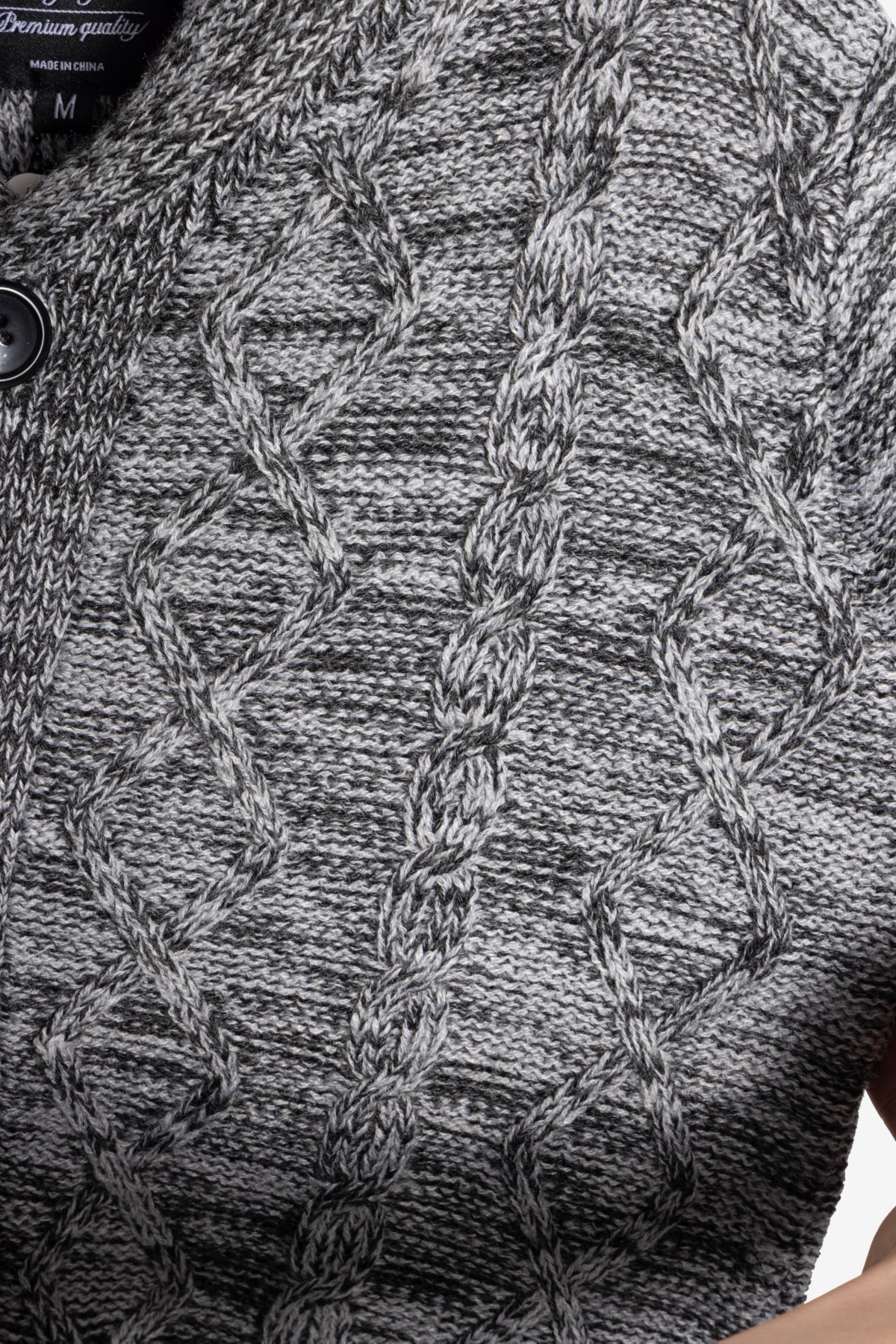 Xray Boys Cable Knit Shawl Cardigan