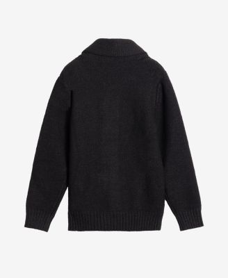 Boys Cable Knit Shawl Cardigan