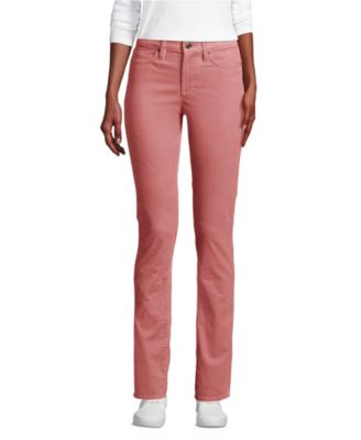 Petite Mid Rise Straight Leg Corduroy Pants
